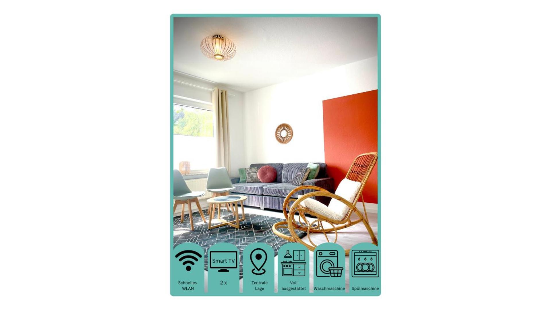 Wlan,Smart Tv,4 Betten, Zentral Emden Exterior foto